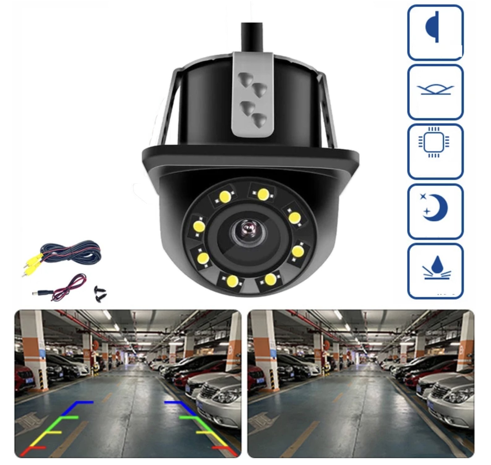 KAMERA OEM UYUMLU GÖMME GECE GÖRÜŞLÜ 8 LED