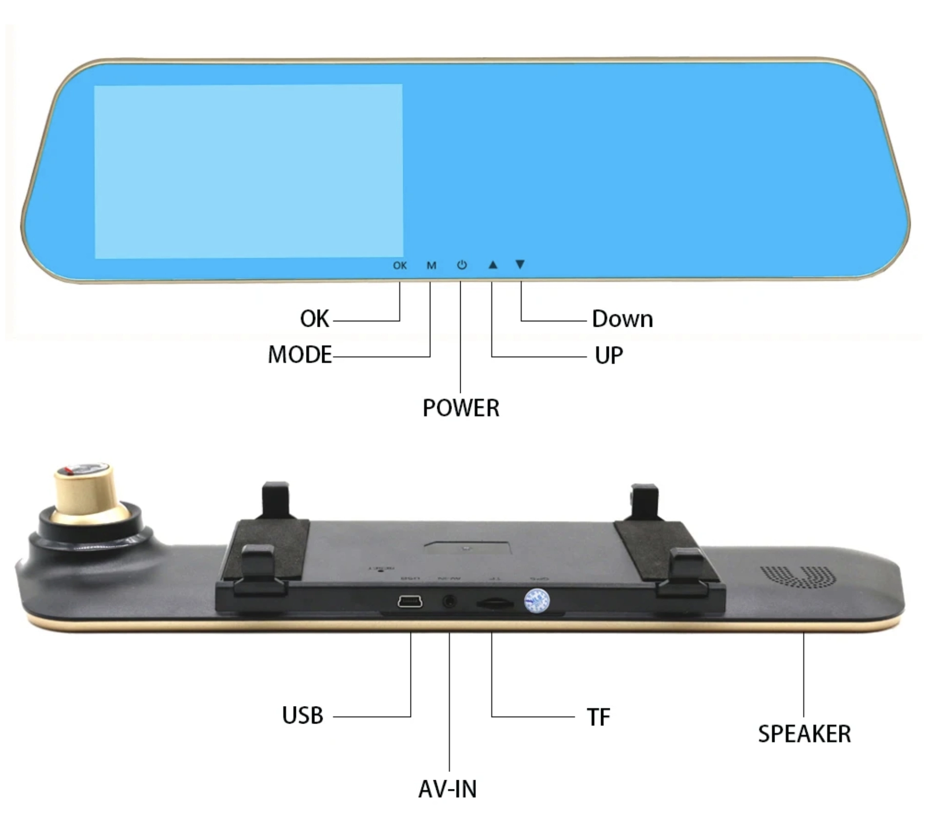 DVR KAYIT CİHAZI İÇ DİKİZ AYNALI