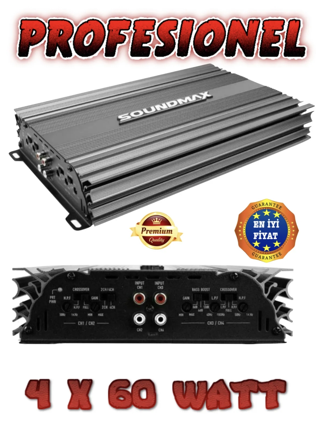 Sx-2700.4 3000w 4 Kanal Profesyonel Oto Amfi
