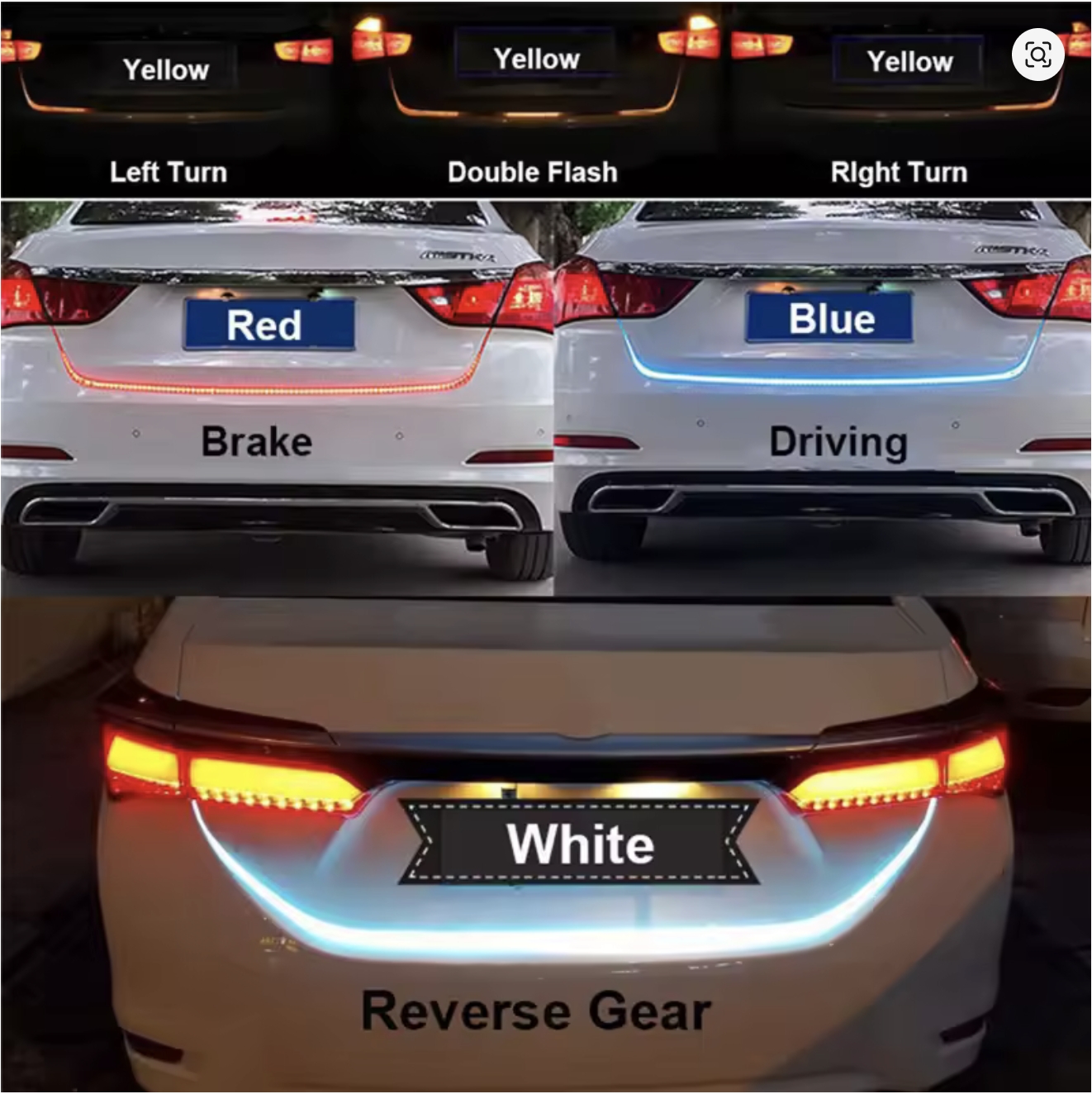 LED BAGAJ LAMBA IŞIĞI SARI SİNYALLİ