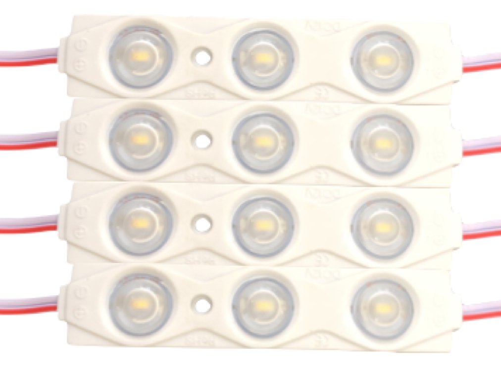 LED MODÜL LAMBA 12V 3 LEDLİ BÜYÜK BEYAZ