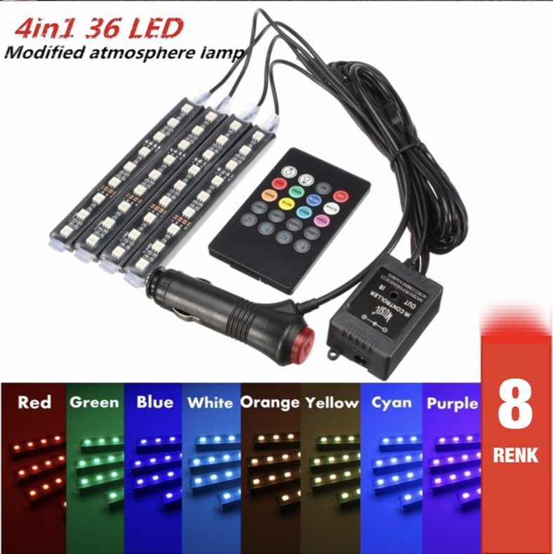 LAMBA 12V AYAK ALTI UZ. KUM SESE DUY. 12 LED 7 REN