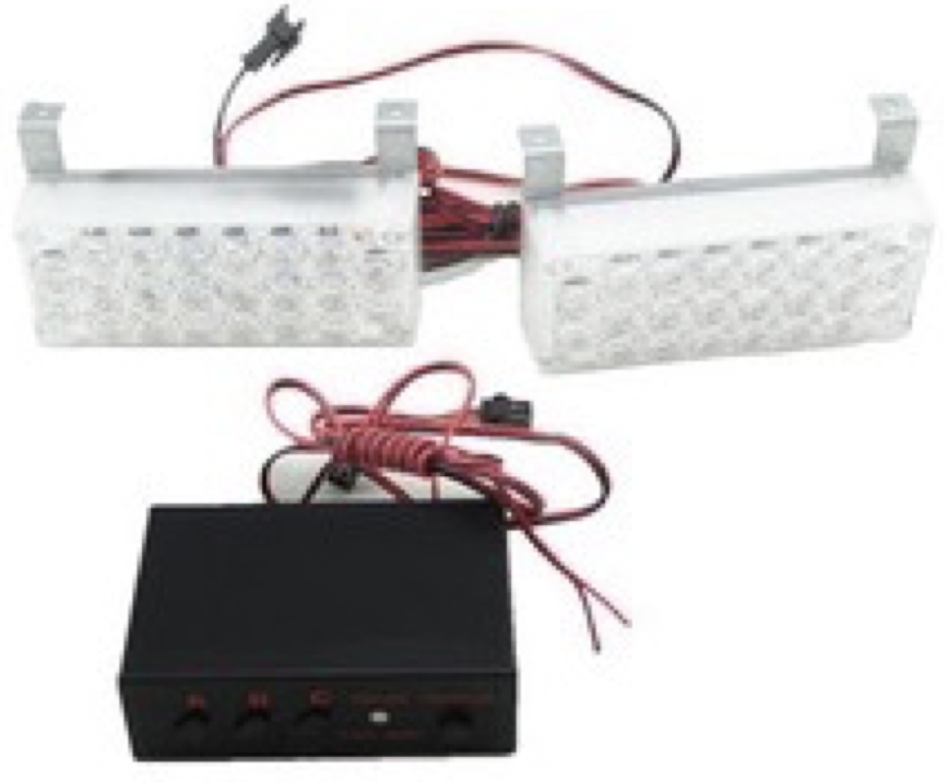 PANJUR İÇİ ÇAKAR LAMBA 12V 44 LED KIRMIZI MAVİ