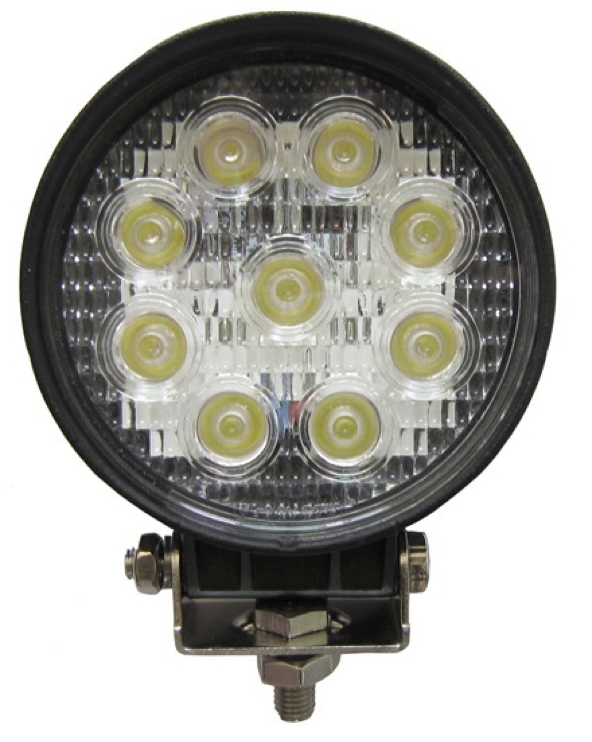 ÇALIŞMA LAMBA 10-60V 27W 9 LED YUVARLAK