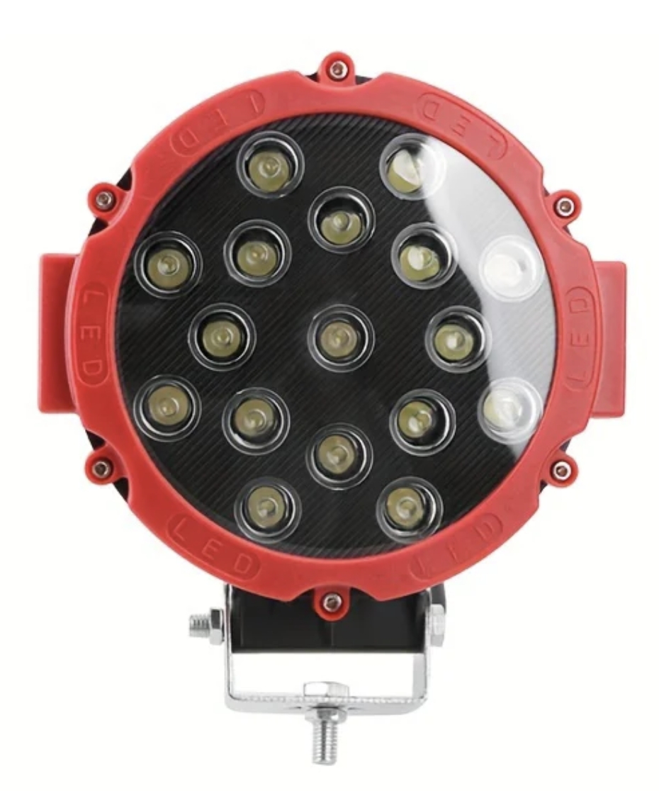 51 WATT OFF-ROAD PROJEKTÖR 10-60V 7’’ 17 LED KIRMIZI