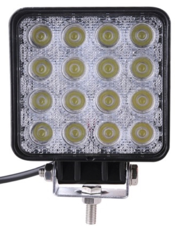 ÇALIŞMA LAMBA 10-60V 48W 16 LED KARE