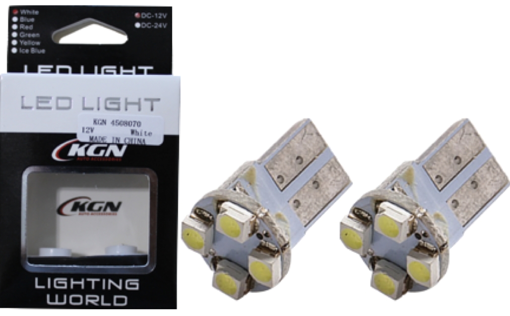 LED AMPÜL 12V DİPSİZ T10 4 LED BEYAZ
