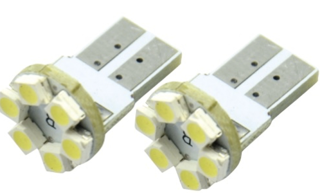 LED AMPUL 12V T10 6 LED MAVİ