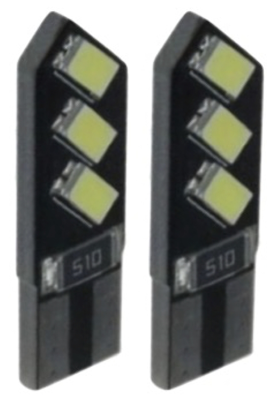LED AMPUL 12V T10 6 LED MAVİ