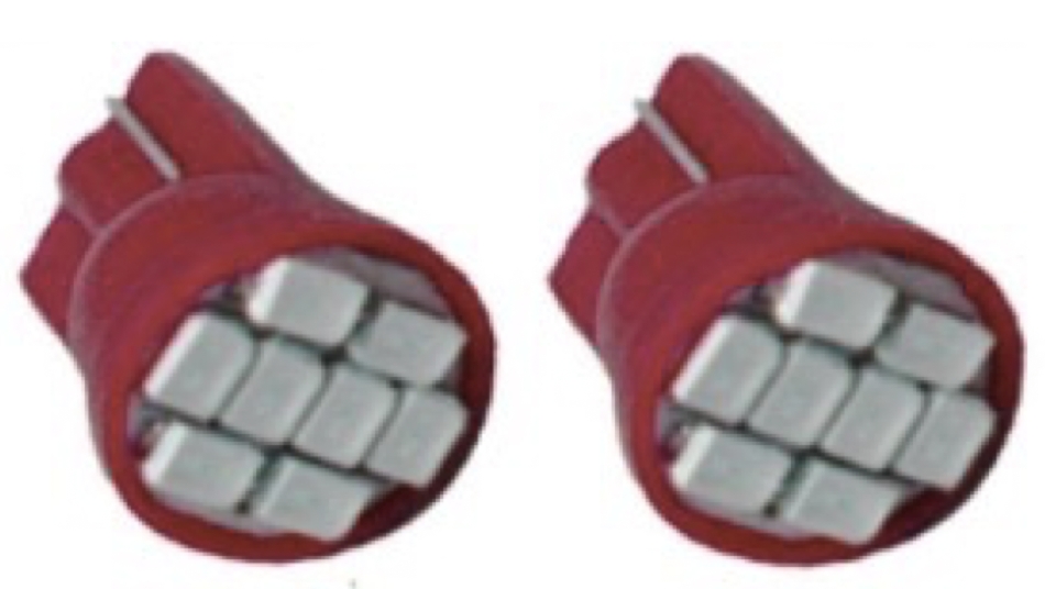 LED AMPUL 24V T10 8 LED KIRMIZI