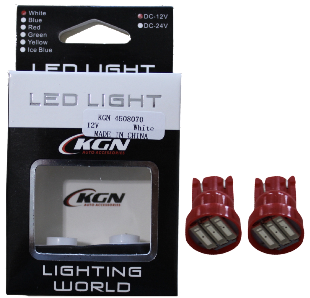 LED AMPUL 12V T10 3 COB LED KIRMIZI