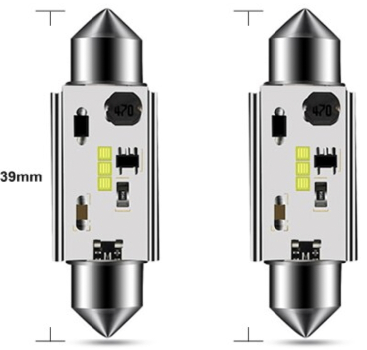 LED AMPUL 12V-24V SOFİT CANBUS 39MM CSP LED BEYAZ