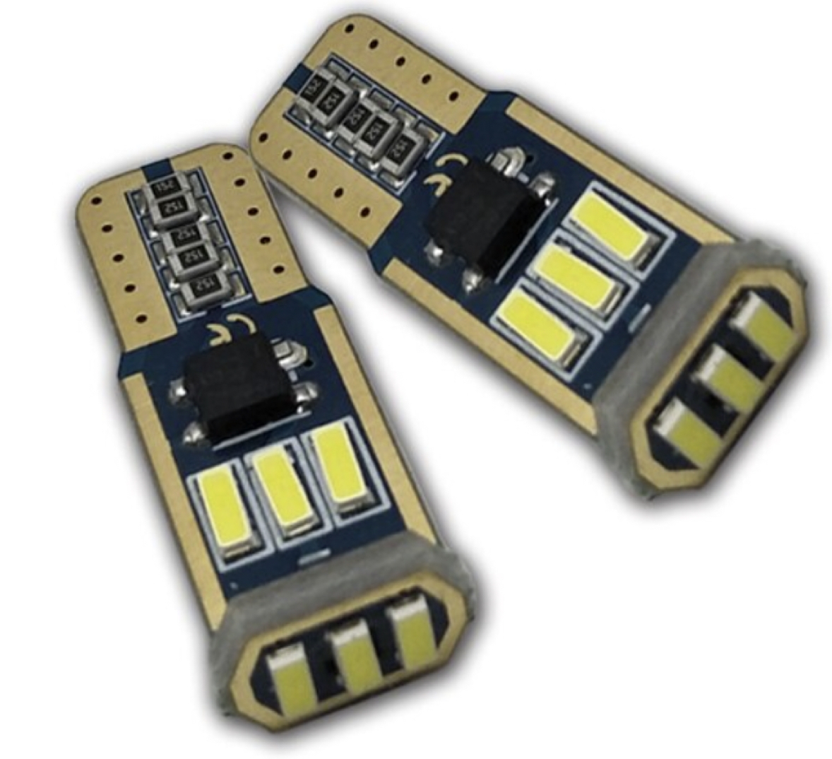 LED AMPUL 12V T10 CANBUS 9SMD 4014 BUZ MAVİ