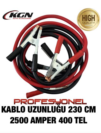 AKÜ TAKVİYE KABLO TAKIMI 2.3M 50MM