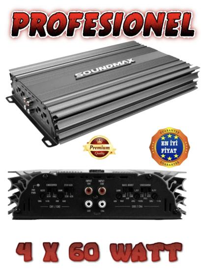Sx-2700.4 3000w 4 Kanal Profesyonel Oto Amfi
