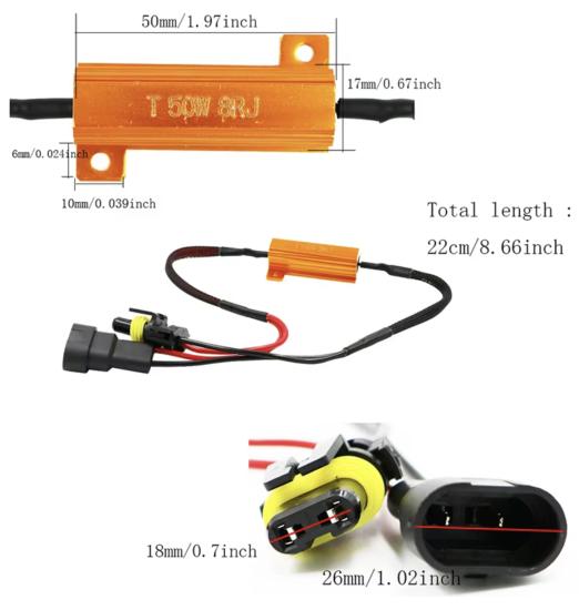 LED XENON  ARIZA RÖLESİ CANBUS H8/H11(50W8RJ)