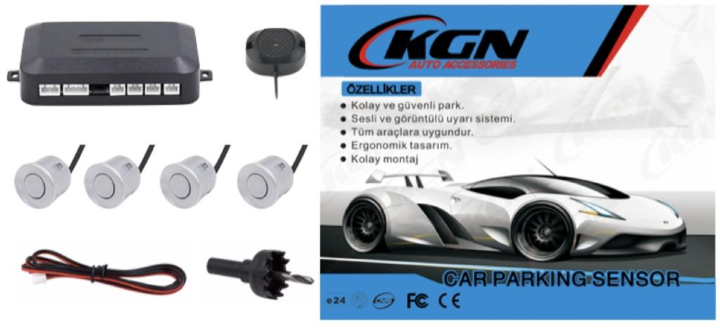 PARK SENSÖRÜ SES İKAZLI GRİ SENSÖR 18MM