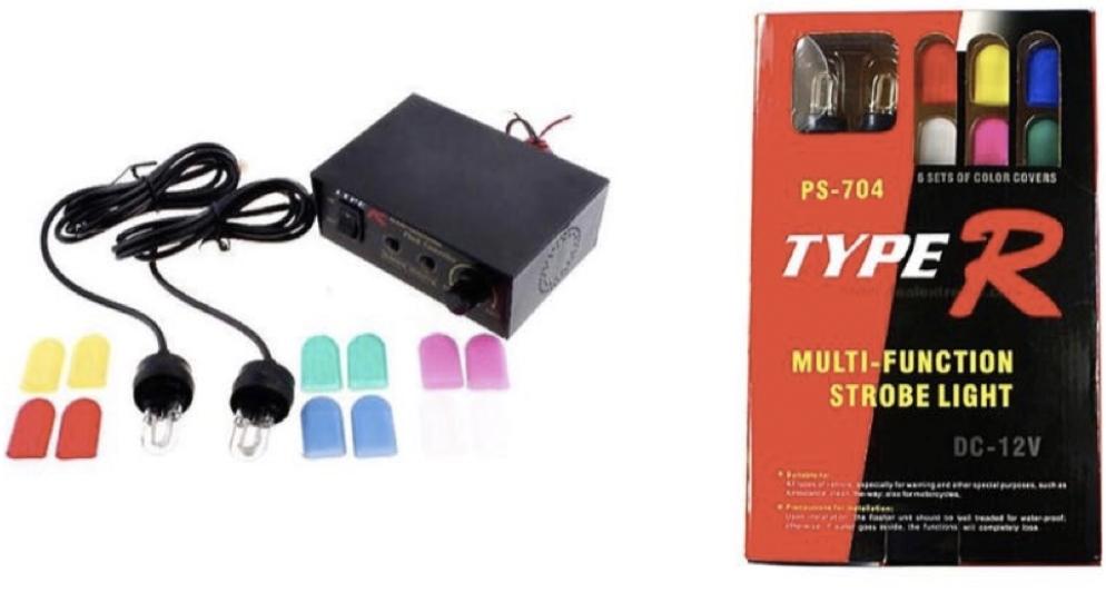 FAR İÇİ FLASH PATLAYAN LAMBA MOTORLU 4 RENK