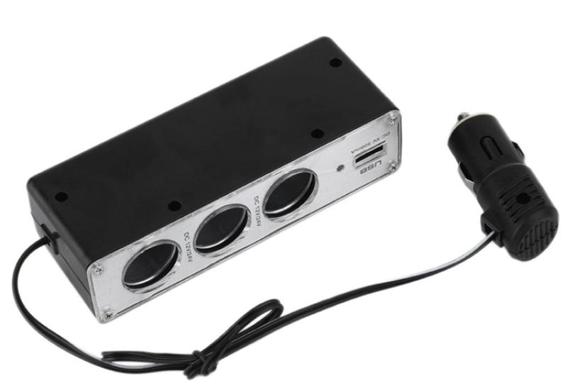 ÜÇLÜ ÇAKMAK SOKETİ USB Lİ