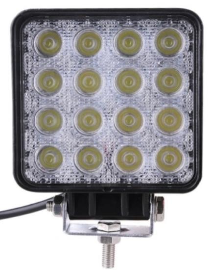ÇALIŞMA LAMBA 10-60V 48W 16 LED KARE
