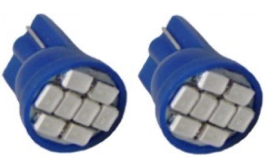 LED AMPUL 12V T10 8 LED MAVİ