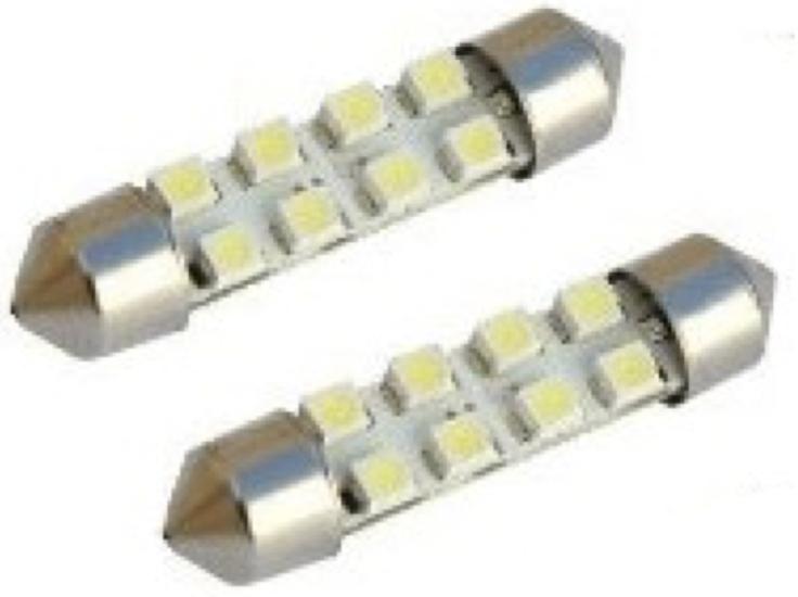 LED AMPUL 12V SOFİT 39MM 8 LED BEYAZ