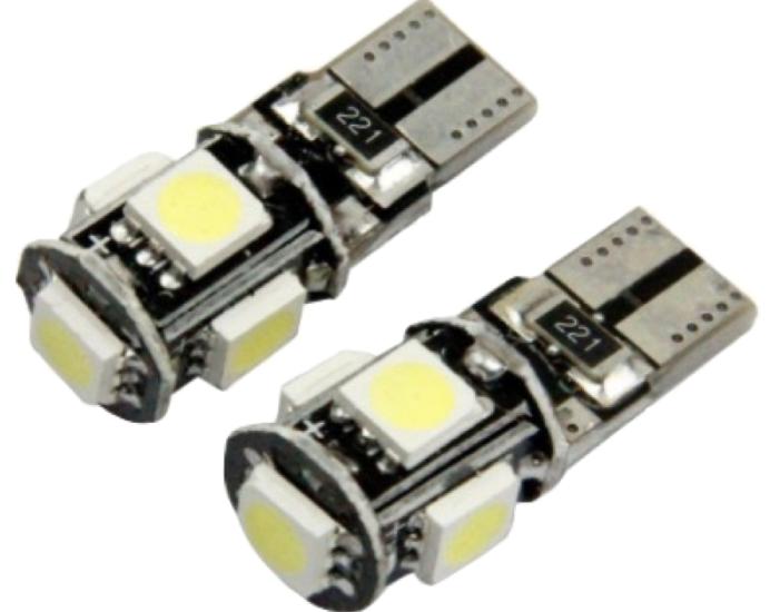 LED AMPUL 12V T10 5 SMD 5050 BEYAZ