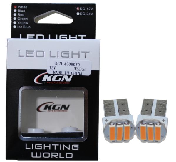 LED AMPUL 12V T10 3 COB LED TURUNCU