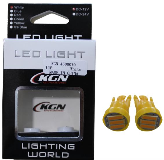 LED AMPUL 12V T10 3 COB LED TURUNCU PLASTİK