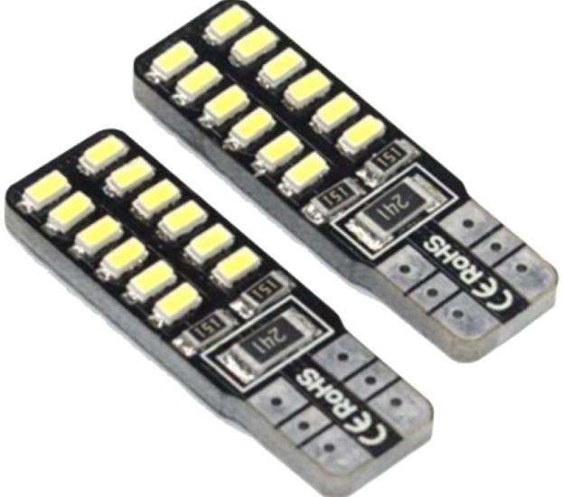 LED AMPUL12V-24V T10 24SMD 4014 CANBUS BEYAZ