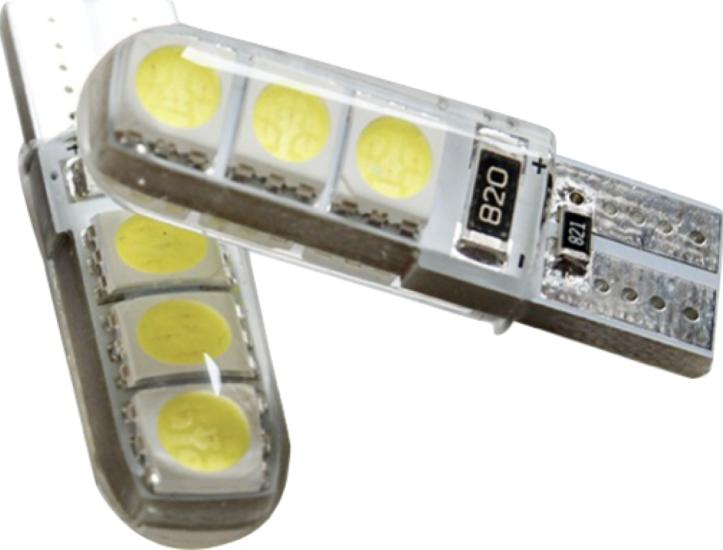 LED AMPUL 12V T10 6SMD 5050 BEYAZ