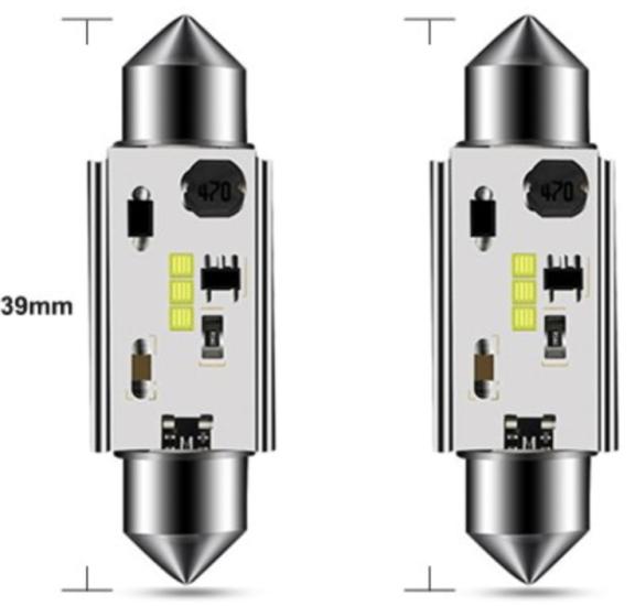 LED AMPUL 12V-24V SOFİT CANBUS 39MM CSP LED BEYAZ