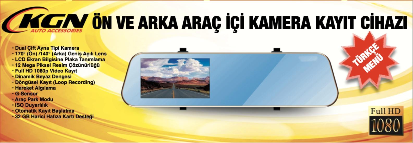 DVR KAYIT CİHAZI İÇ DİKİZ AYNALI